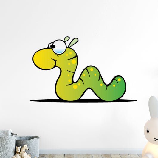 Cartoon Inchworm Wall Decal