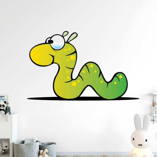 Cartoon Inchworm Wall Decal
