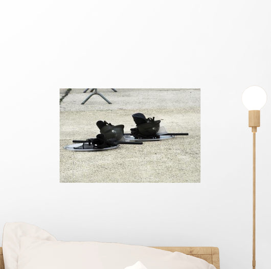 Helmet Shield and Baton Wall Decal
