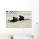 Helmet Shield and Baton Wall Decal