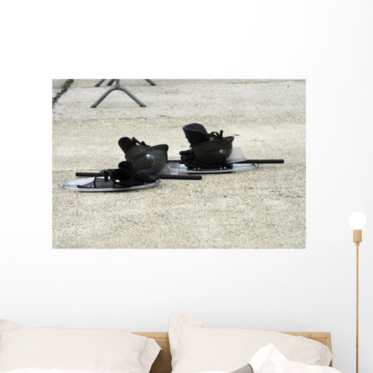 Helmet Shield and Baton Wall Decal