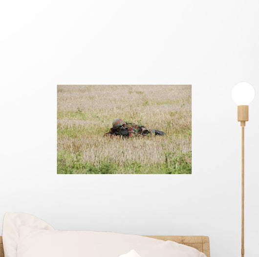 Belgian Paratroopers Guard Fields Wall Decal
