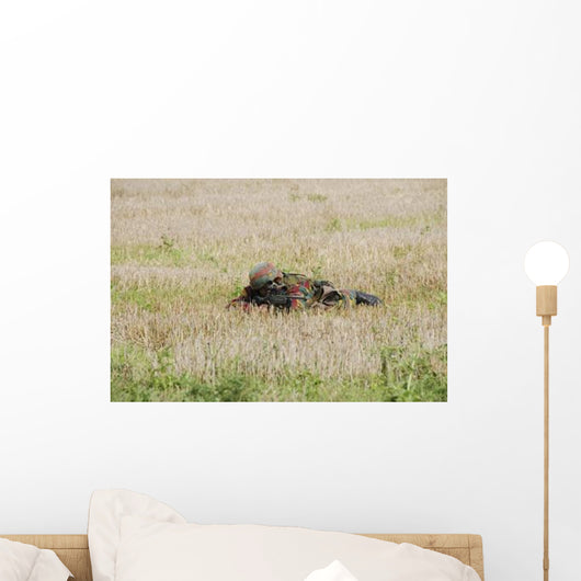 Belgian Paratroopers Guard Fields Wall Decal