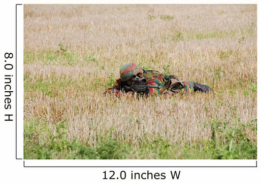 Belgian Paratroopers Guard Fields Wall Decal