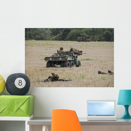 Evacuation Wounded Soldier Ambulance Wall Decal Design 1