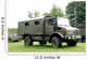Unimog Truck Belgian Army Wall Decal Design 2