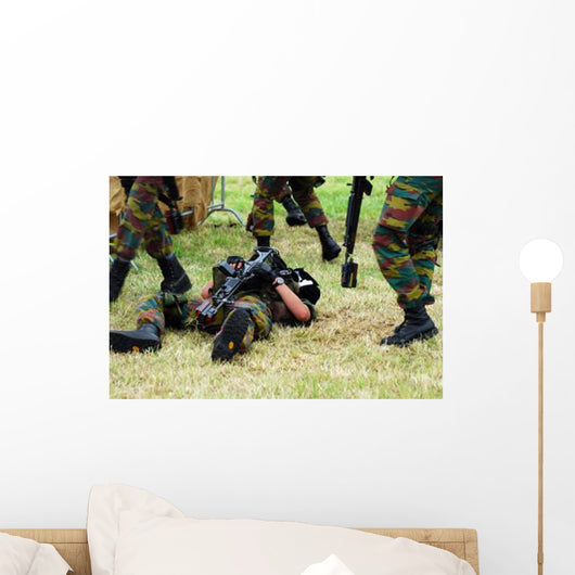 Soldiers Belgian Infantry Unit Wall Decal
