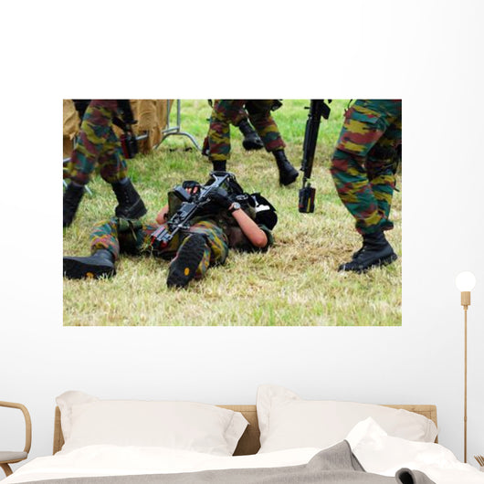 Soldiers Belgian Infantry Unit Wall Decal