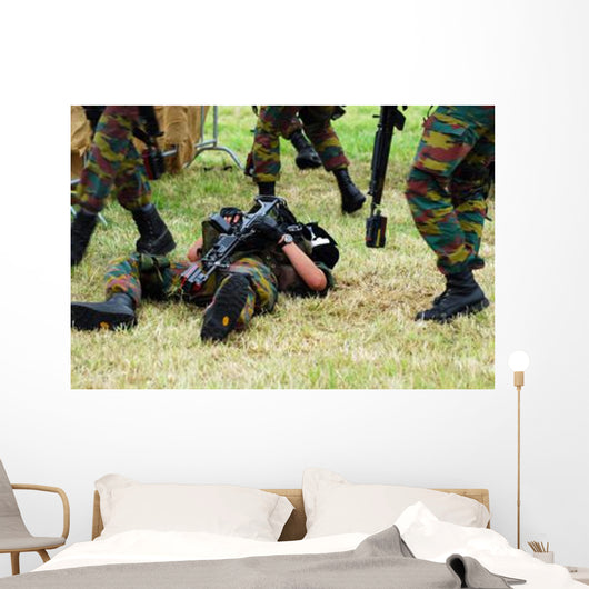 Soldiers Belgian Infantry Unit Wall Decal