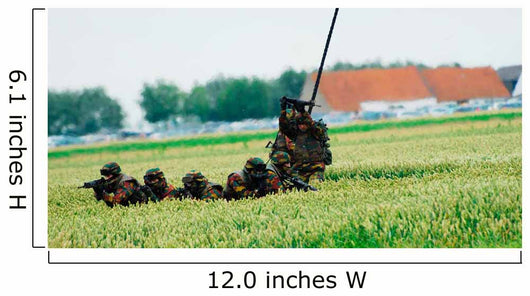 Belgian Para Commandos Entering Scene Wall Decal Design 3