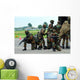 Belgian Para Commandos Entering Scene Wall Decal Design 2