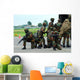 Belgian Para Commandos Entering Scene Wall Decal Design 2