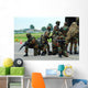 Belgian Para Commandos Entering Scene Wall Decal Design 2