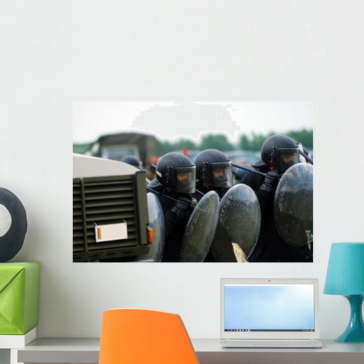 Training Session Riot and Wall Decal Design 1