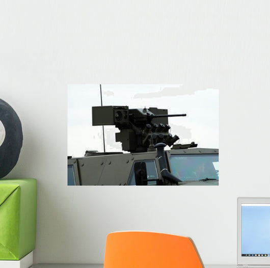 Gun Mounted Top Dingo Wall Decal