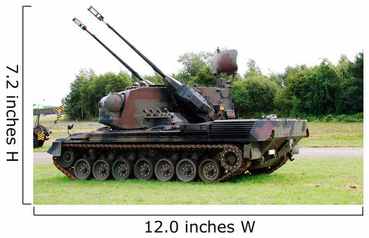 Gepard Anti-aircraft Tank Belgian Wall Decal