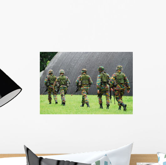 Soldiers Belgian Army during Wall Decal