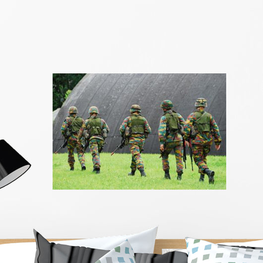 Soldiers Belgian Army during Wall Decal