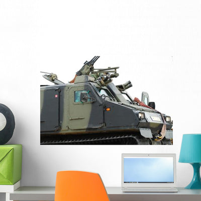 Bandvagn Bvs10 Viking Used Wall Decal Design 1 shown on a wall