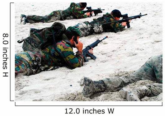 Dutch Royal Marines Taking Wall Decal Design 2