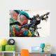 Belgian Paratrooper Handling Sniper Wall Decal