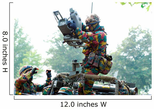 Belgian Soldiers Setting up Wall Decal Design 3