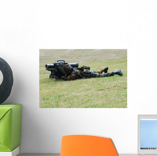 Belgian Soldiers Setting up Wall Decal Design 1