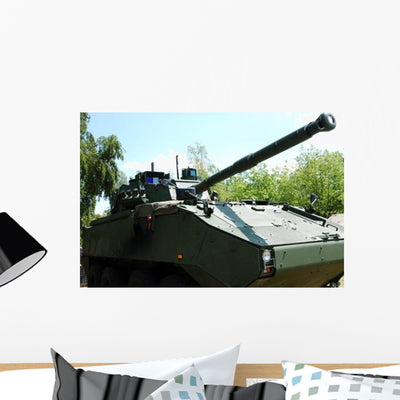 Belgian Army Piranha Iiic Wall Decal Design 9 shown on a wall