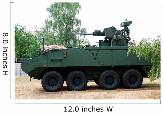 Piranha Iiic Belgian Army Wall Decal