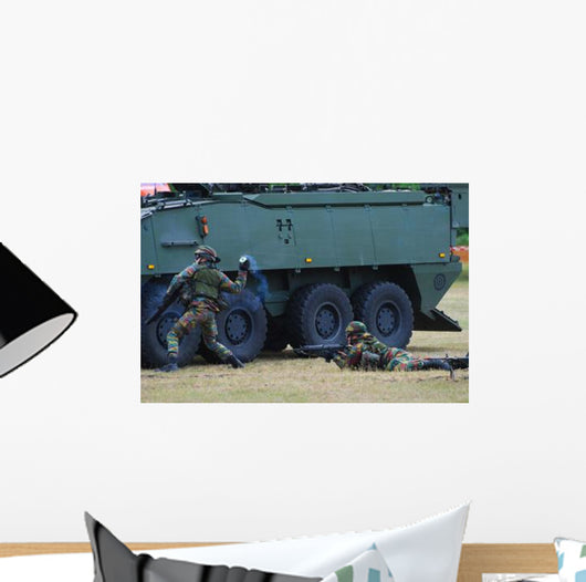 Infantry Soldiers Belgian Army Wall Decal Design 4