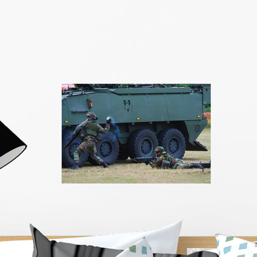 Infantry Soldiers Belgian Army Wall Decal Design 4