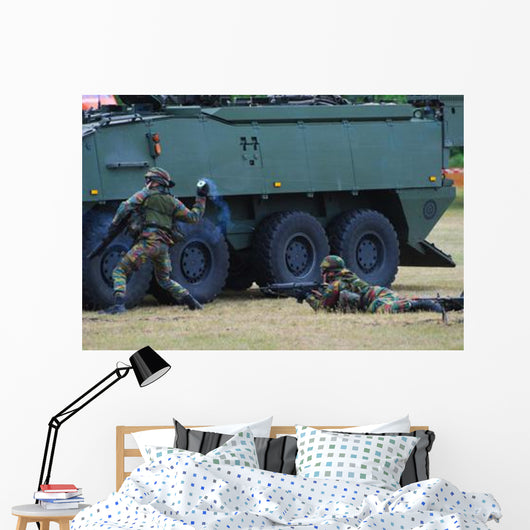 Infantry Soldiers Belgian Army Wall Decal Design 4