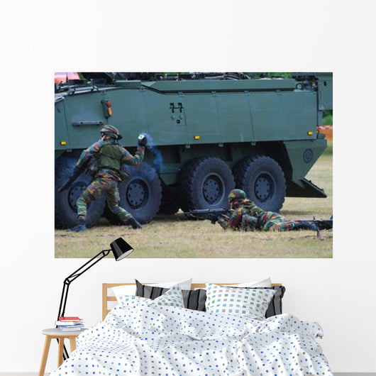 Infantry Soldiers Belgian Army Wall Decal Design 4