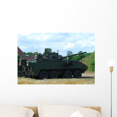 Belgian Army Piranha Iiic Wall Decal Design 1 shown on a wall