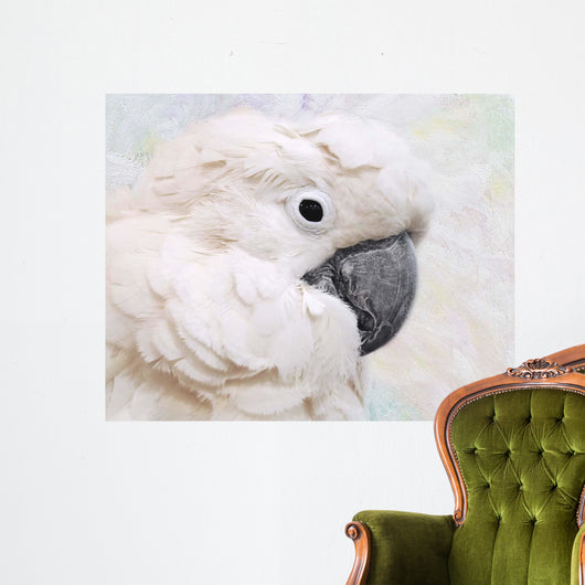 Umbrella Cockatoo Portrait Wall Mural