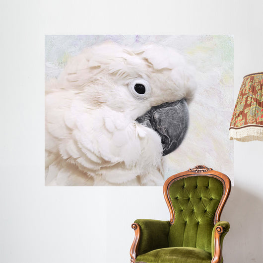 Umbrella Cockatoo Portrait Wall Mural
