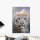 Snow Leopard Mountain Wall Decal