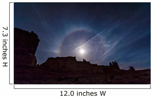 Beautiful Moon Ring over Wall Decal