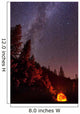 Milky Way over Mountain Wall Decal