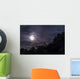 Bright Moon Rises through Wall Decal