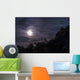 Bright Moon Rises through Wall Decal