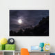 Bright Moon Rises through Wall Decal
