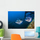 Pair of Triggerfish Swimming amongst Usts Wall Decal