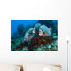 Pair Gray Angelfish Swimming Wall Decal
