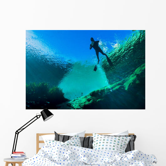 Freediver Jackson Blue Springs Wall Decal
