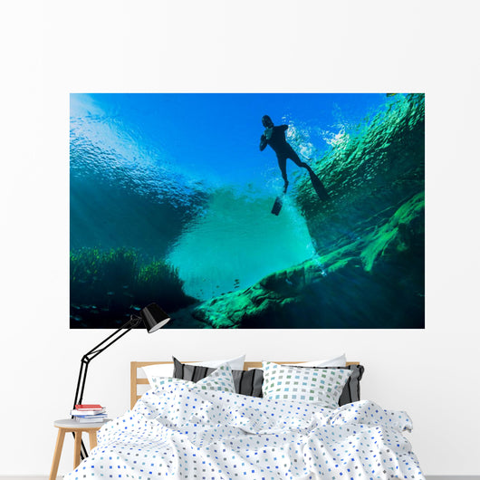 Freediver Jackson Blue Springs Wall Decal