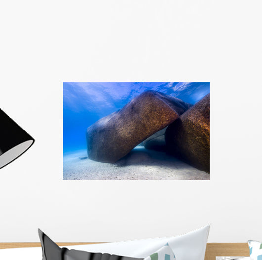 Boulders Lake Tahoe Nevada Angled Wall Decal