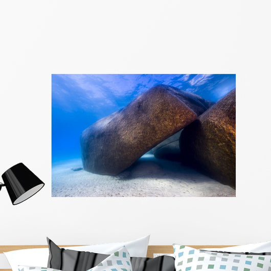 Boulders Lake Tahoe Nevada Angled Wall Decal