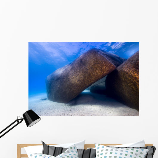 Boulders Lake Tahoe Nevada Angled Wall Decal