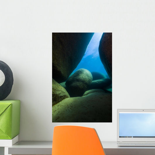 Boulders Lake Tahoe Nevada Vertical Wall Decal